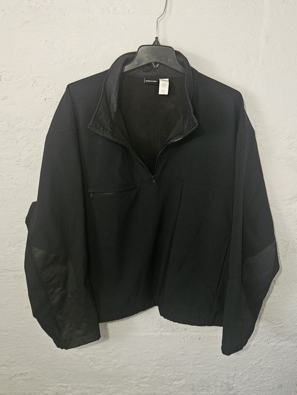 Blauer 4XL Quarter Zip Pullover Jacket Black Fleece Lined Tactical Workwear Mens